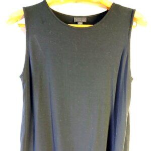 J Jill Womens Black SleevelesTank Top Size M Wearever Collection Stretch Knit